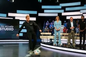 WATCH: Prince Harry Loses Penalty Shootout on German TV