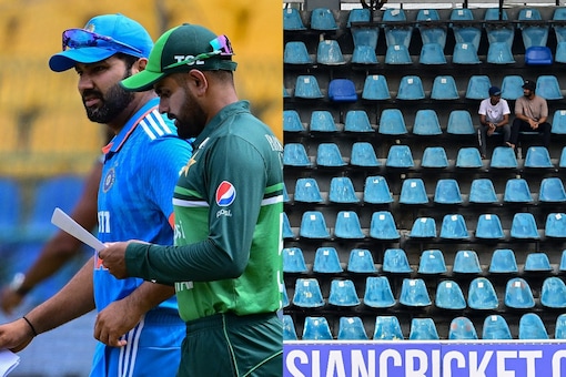 The India vs Pakistan Asia Cup Super 4 clash in Colombo witnessed empty stands. (AFP Image)
